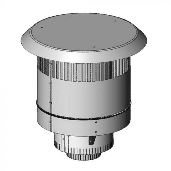 Kingsman Vertical Vent Termination for 4/7" Venting