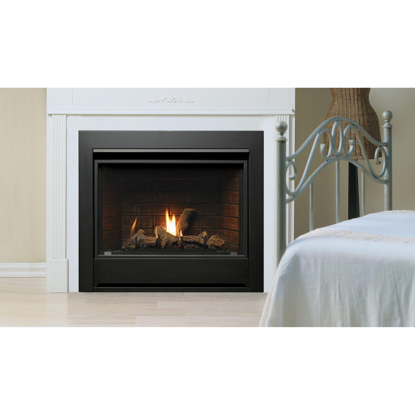 Kingsman ZCV3622 36" Zero Clearance Millivolt Control, Natural Gas Direct Vent Fireplace