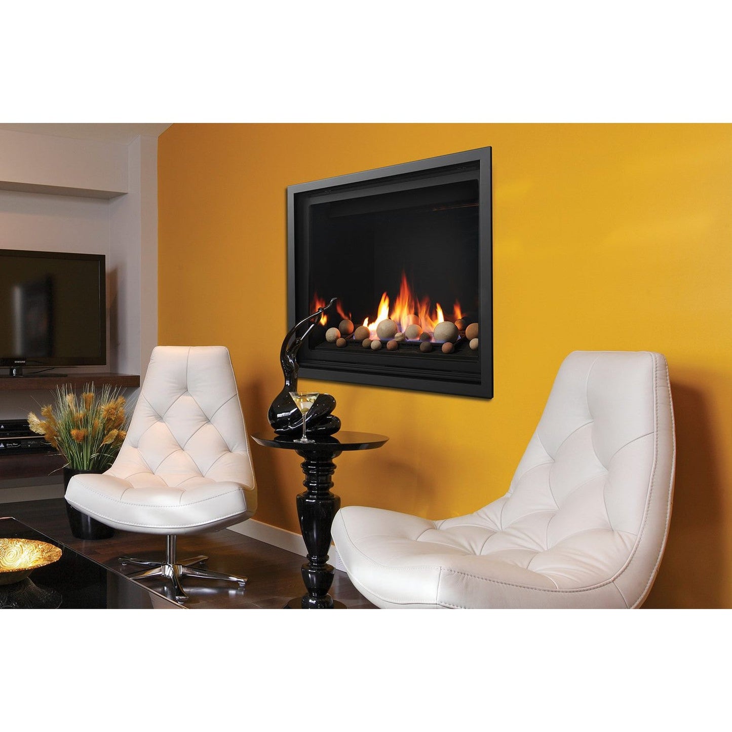 Kingsman ZCV42H 42" Zero Clearance Millivolt Control, Natural Gas Direct Vent Fireplace