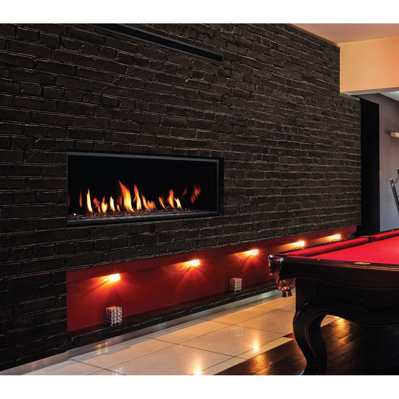 Kingsman ZCVRB47 47" Zero Clearance Millivolt Control, Natural Gas Direct Vent Linear Fireplace