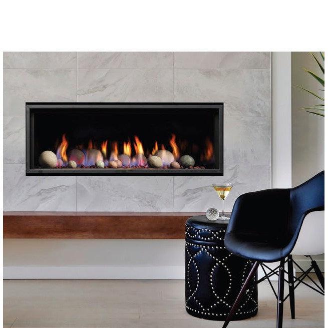 Kingsman ZCVRB47 47" Zero Clearance Millivolt Control, Natural Gas Direct Vent Linear Fireplace