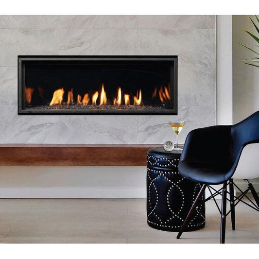 Kingsman ZCVRB47 47" Zero Clearance Millivolt Control, Natural Gas Direct Vent Linear Fireplace