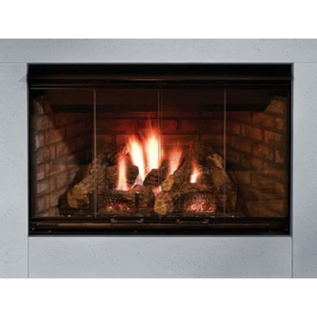 Majestic Reveal 42" Traditional Open Hearth B-Vent Natural Gas Fireplace With IntelliFire Ignition System and Traditional Refractory