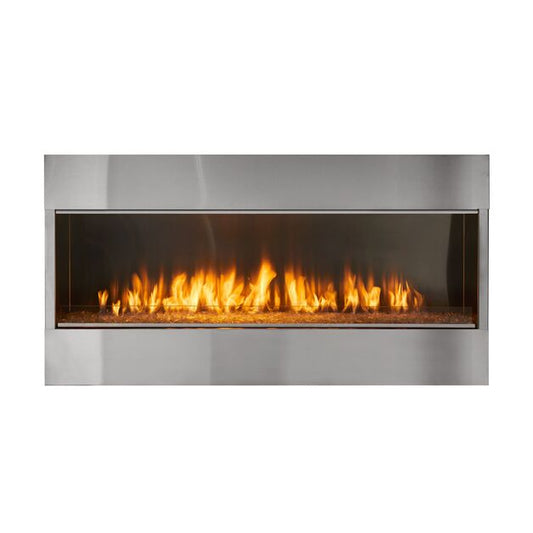Majestic Lanai 48" Linear Contemporary Outdoor Vent Free Natural Gas Fireplace With IntelliFire Ignition System