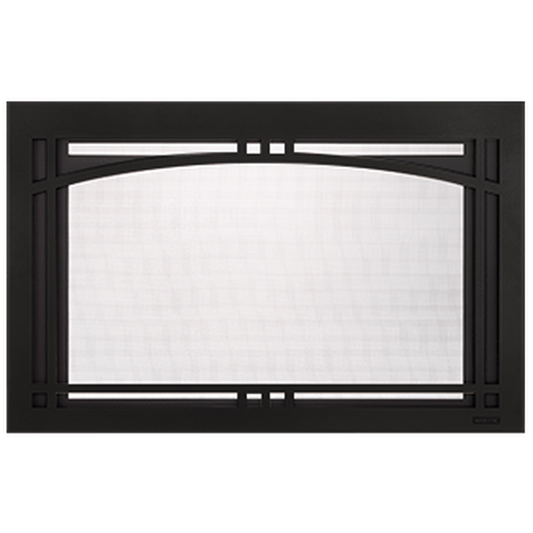 Majestic Black Contemporary Arch Front for Ruby 25" Fireplace Insert