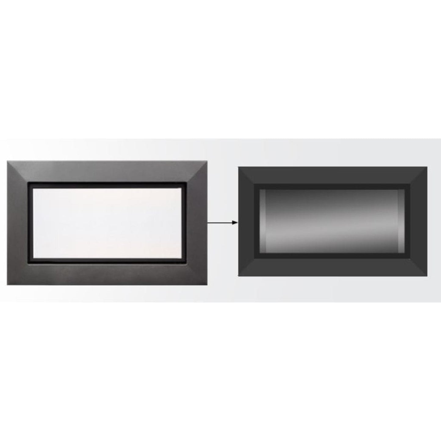 Majestic Charcoal Picture Frame Front for Echelon II 36" Gas Fireplace
