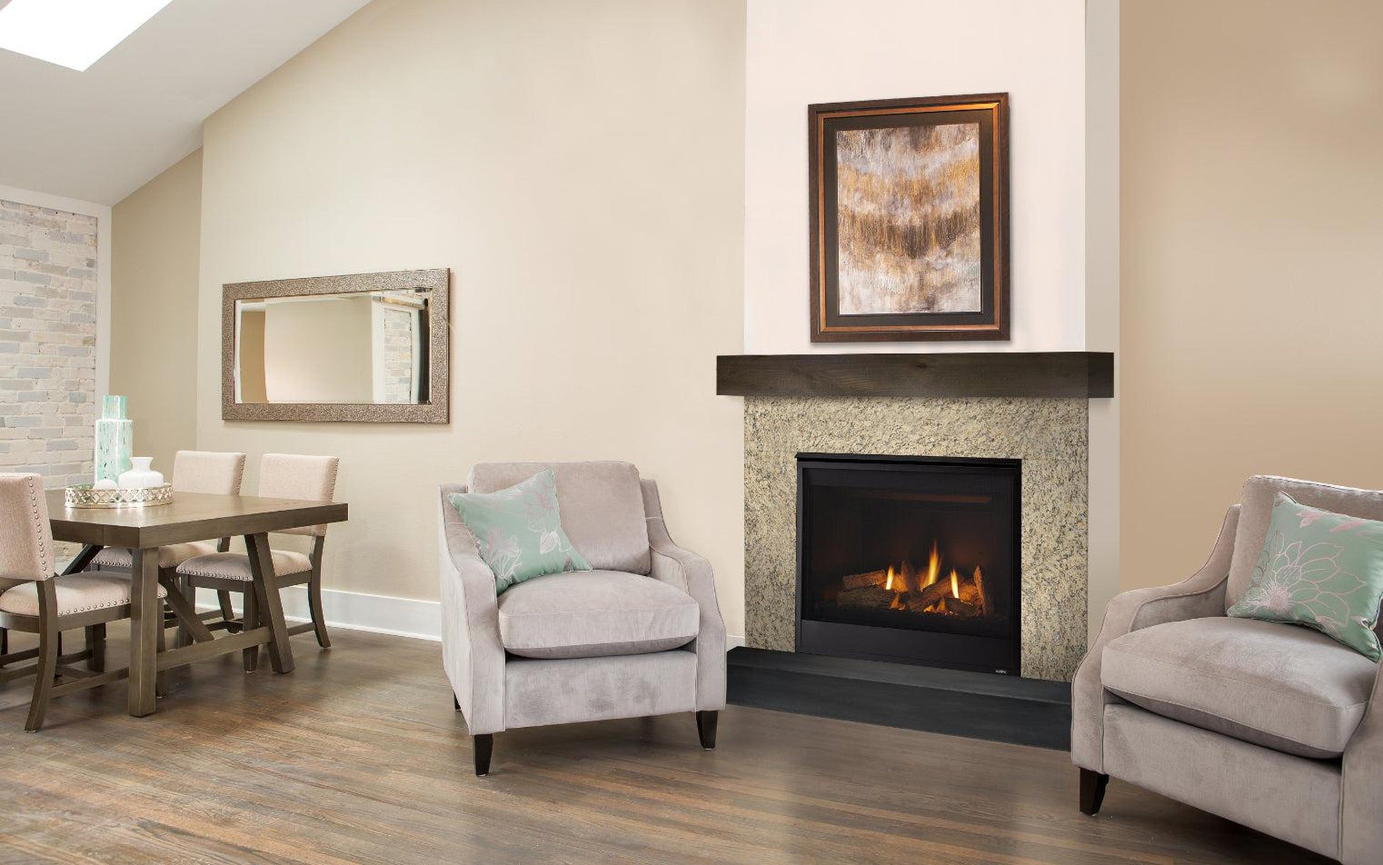 Majestic Quartz 36" Traditional Top/Rear Direct Vent Natural Gas Fireplace With IntelliFire Touch Ignition System