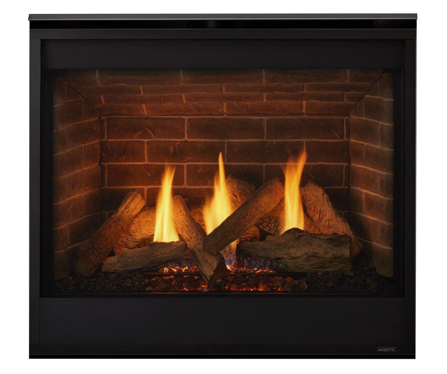 Majestic Quartz 36" Traditional Top/Rear Direct Vent Natural Gas Fireplace With IntelliFire Touch Ignition System