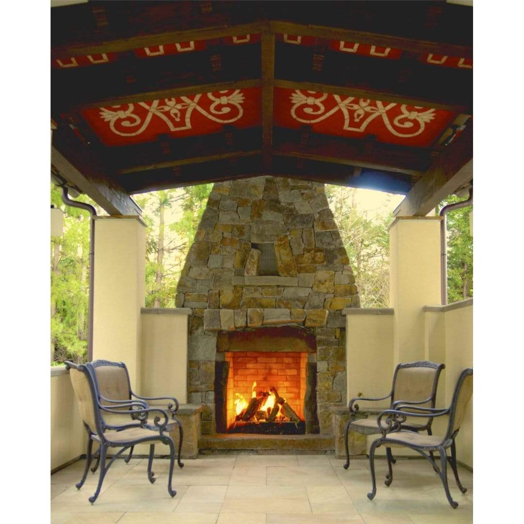 Mason-Lite 44" Pre-Cast Masonry Firebox Kit for 14" Class A UL103 Chimney System with Height Kit