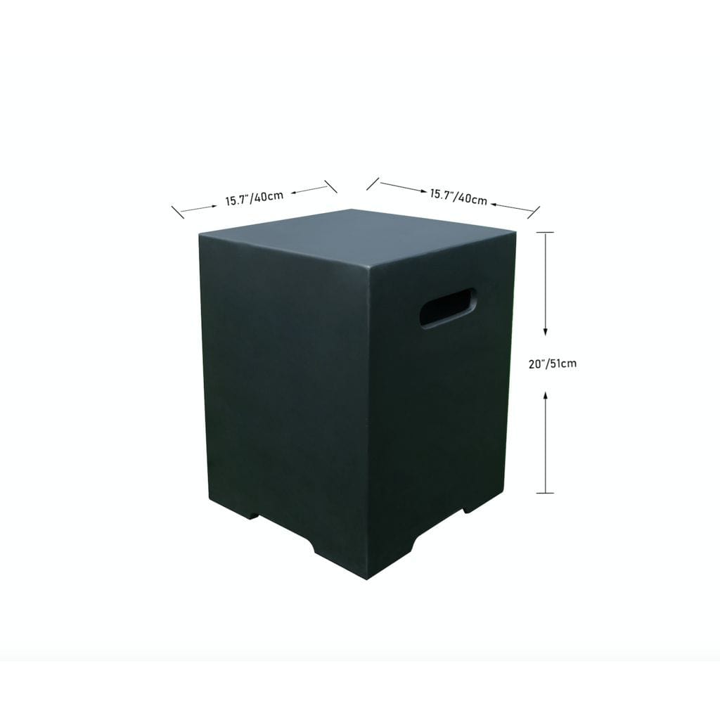 Modeno ONB021-LG 15" Light Gray Square Tank Cover