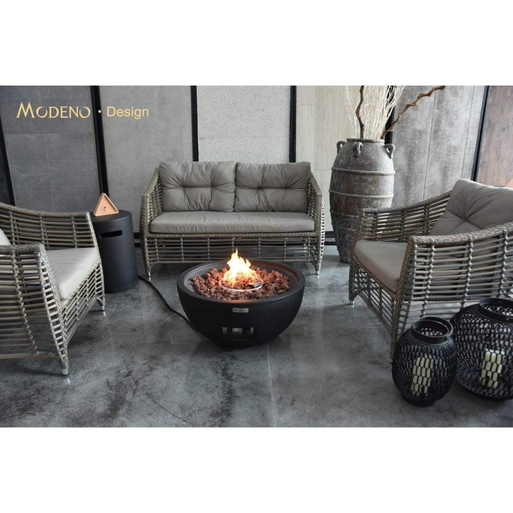 Modeno Jefferson 26" Black Liquid Propane Fire Bowl