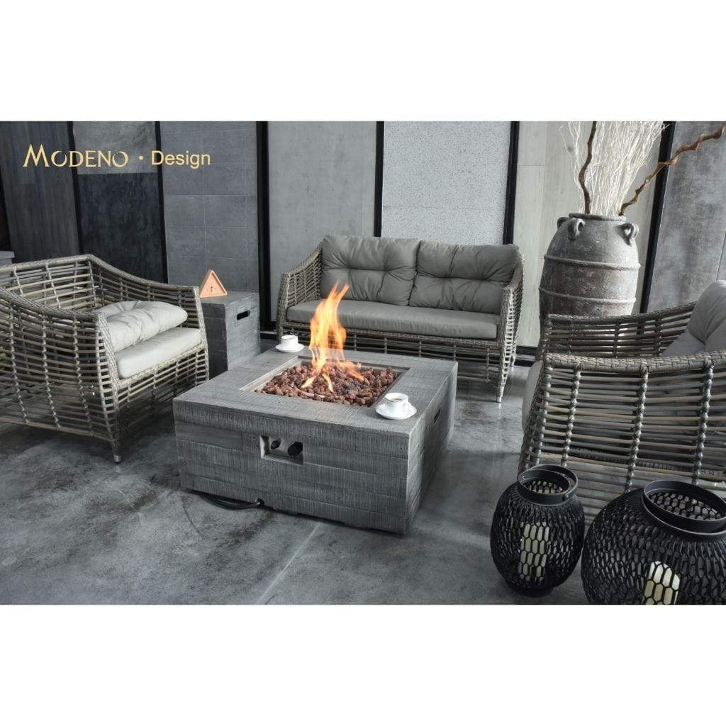 Modeno Wilton 34" Classic Gray Liquid Propane Propane Fire Table