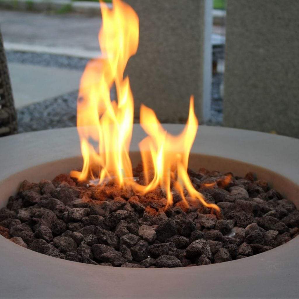 Modeno Roca 34" Gray Bowl Concrete Natural Gas Fire Table
