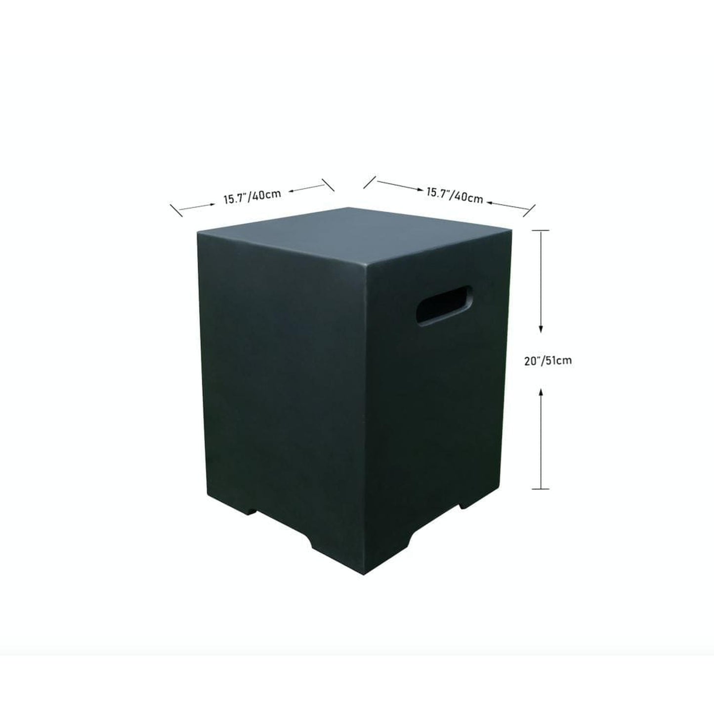 Modeno ONB021-LG 15" Light Gray Square Tank Cover