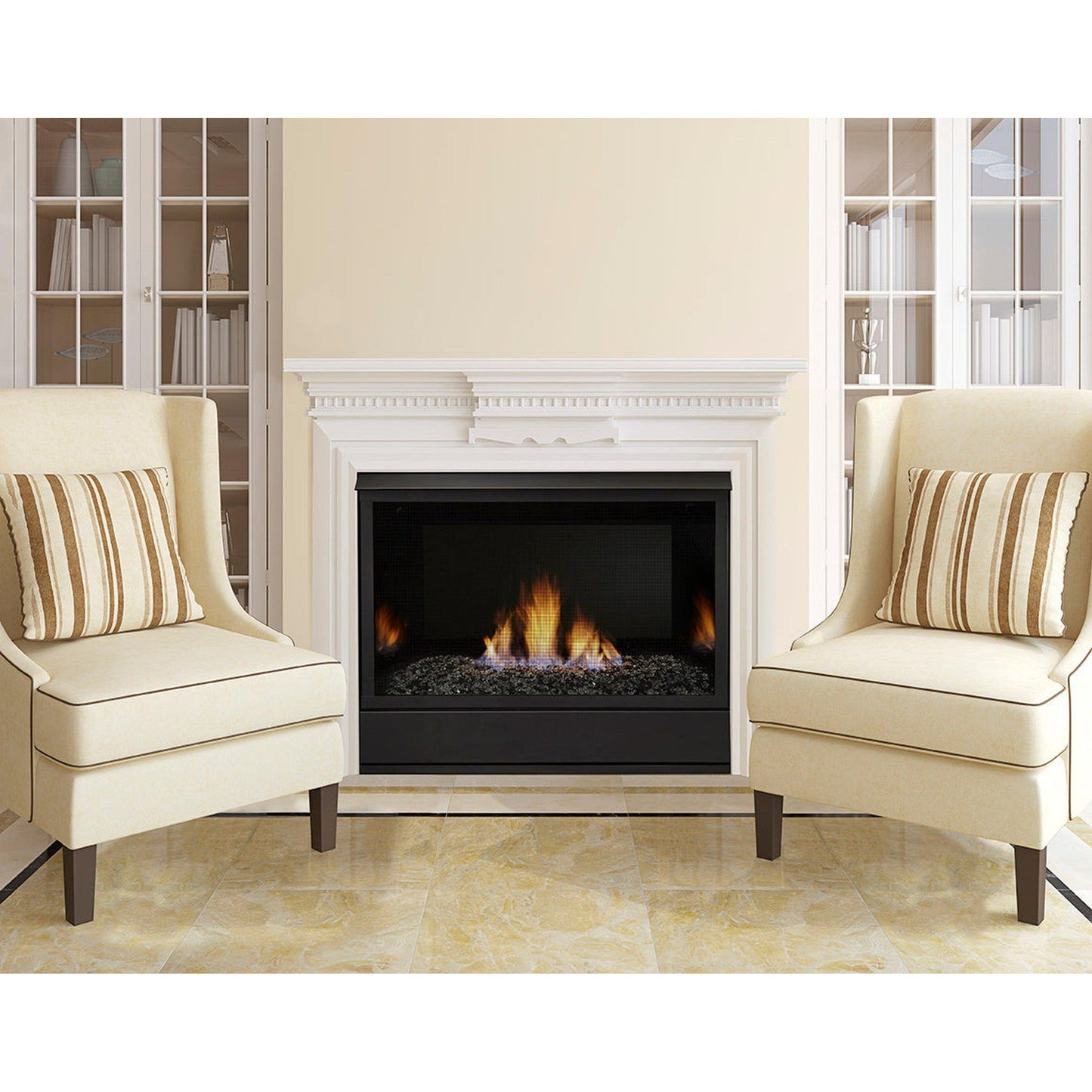 Monessen Aria 36" Traditional Vent Free Natural Gas Fireplace With Millivolt Ignition