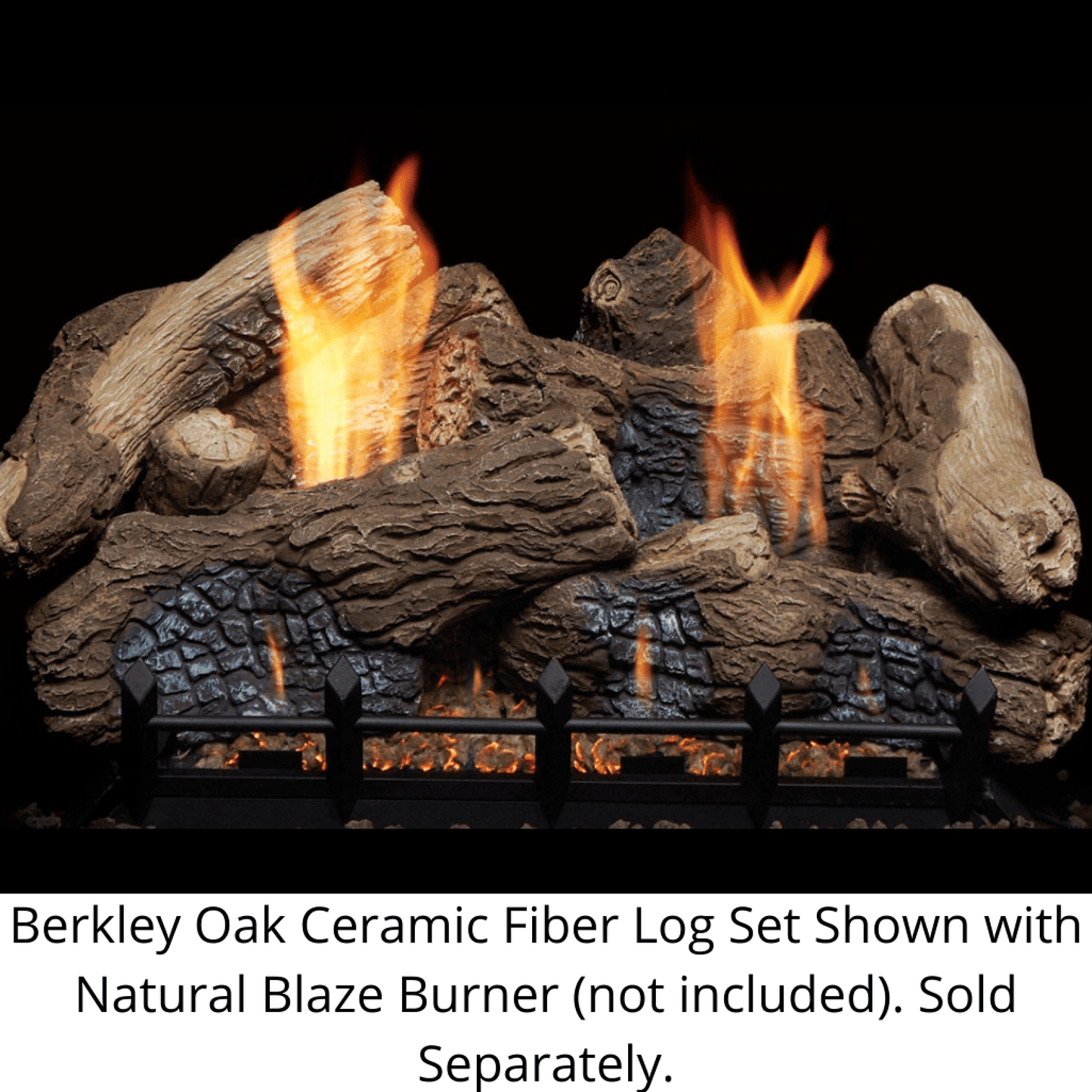 Monessen Berkley Oak 24" Ceramic Fiber Gas Log Set
