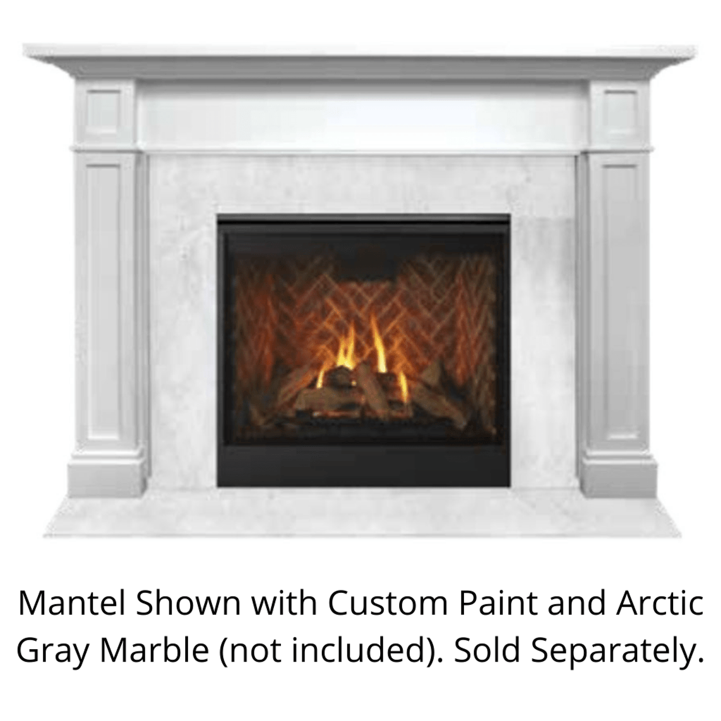 Monessen Signature Series Acadia A 44" Primed MDF Flush Wood Mantel