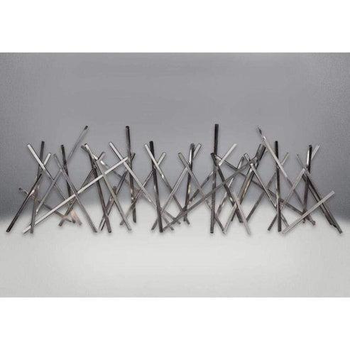 Napoleon Nickel Plated Stix Designer Fire Art for Direct Vent Fireplace (Set of 2)