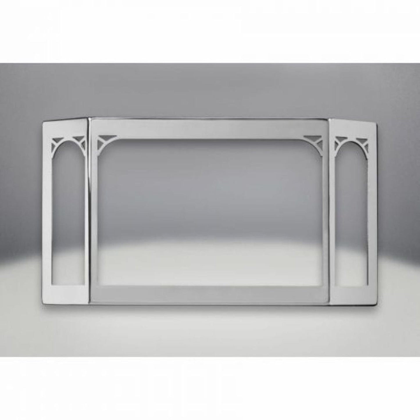 Napoleon Satin Chrome Decorative Doors For Haliburton Direct Vent Gas Stove