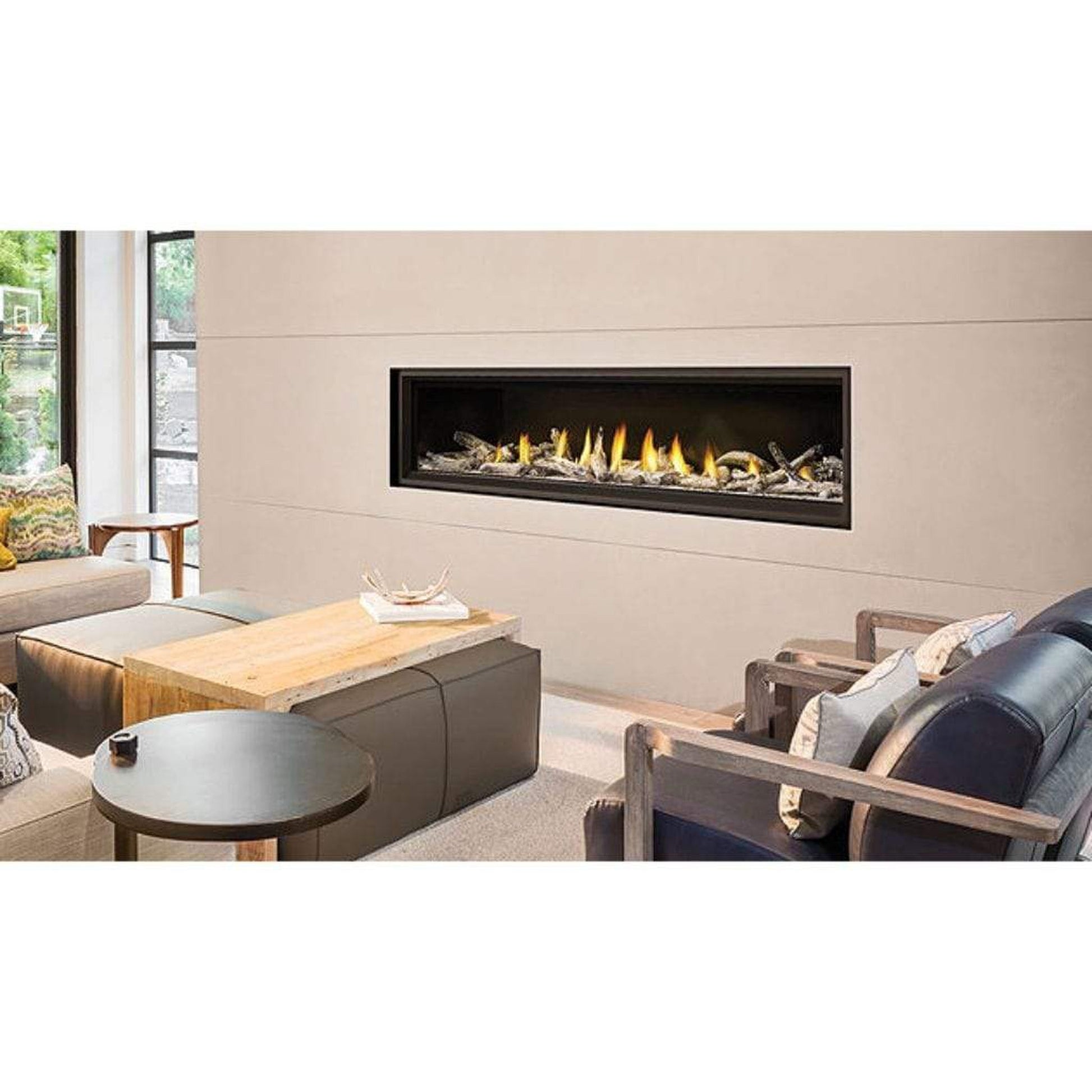Napoleon Vector 74" Single Sided Direct Vent Natural Gas Linear Fireplace