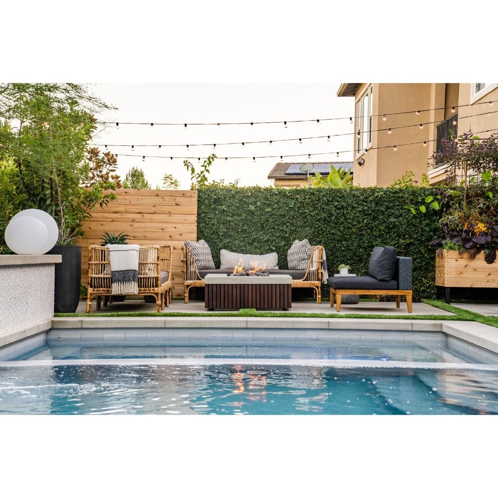 Prism Hardscapes Manchester 42" Coastal Liquid Propane Glass Fiber Reinforced Cement Fire Pit Table