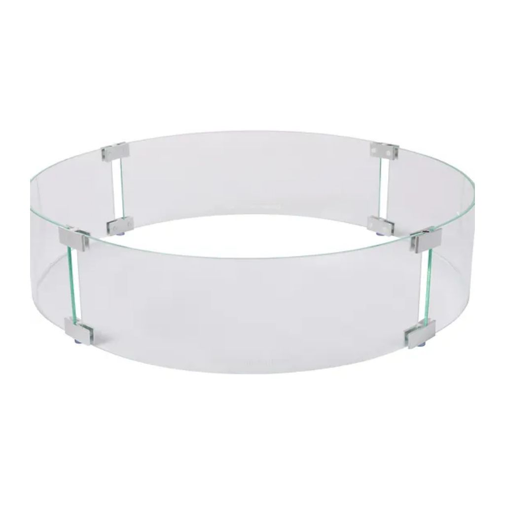 PyroMania 30" Round Glass Wind Guard for Fire Tables