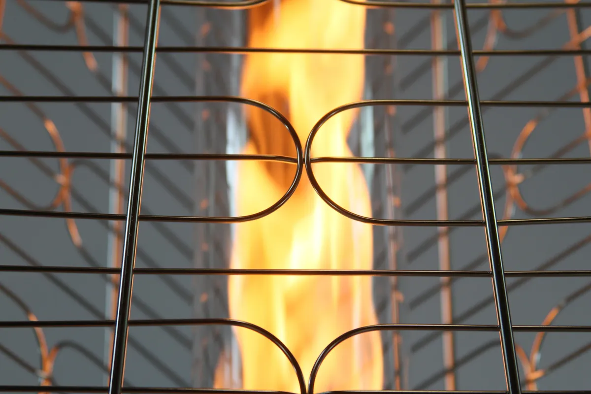 RADtec Pyramid Flame 93" Stainless Steel Propane Patio Heater