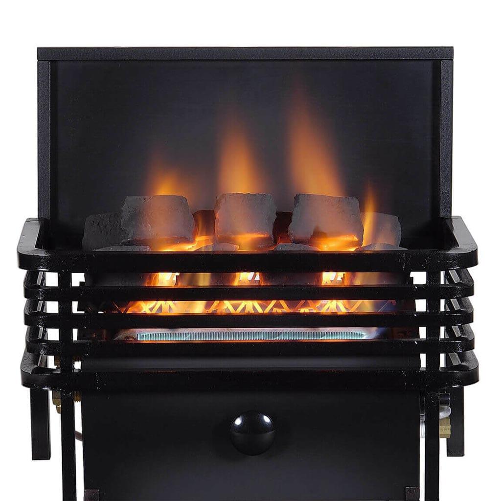 Rasmussen 15" Small CoalFire Vent-Free Set with Moderne Basket