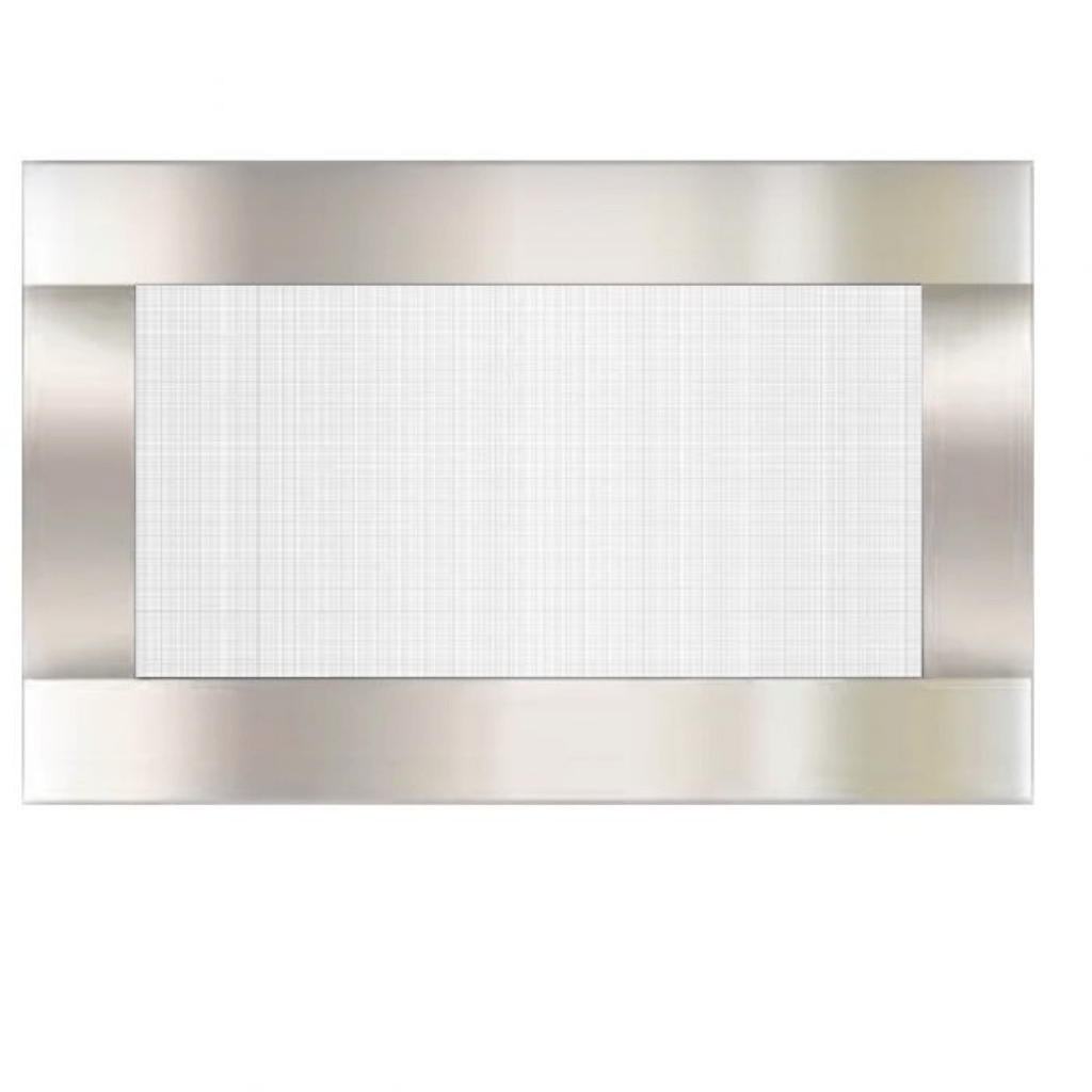 Sierra Flame by Amantii Stainless Steel Surround With Safety Barrier for Newcomb Fireplace