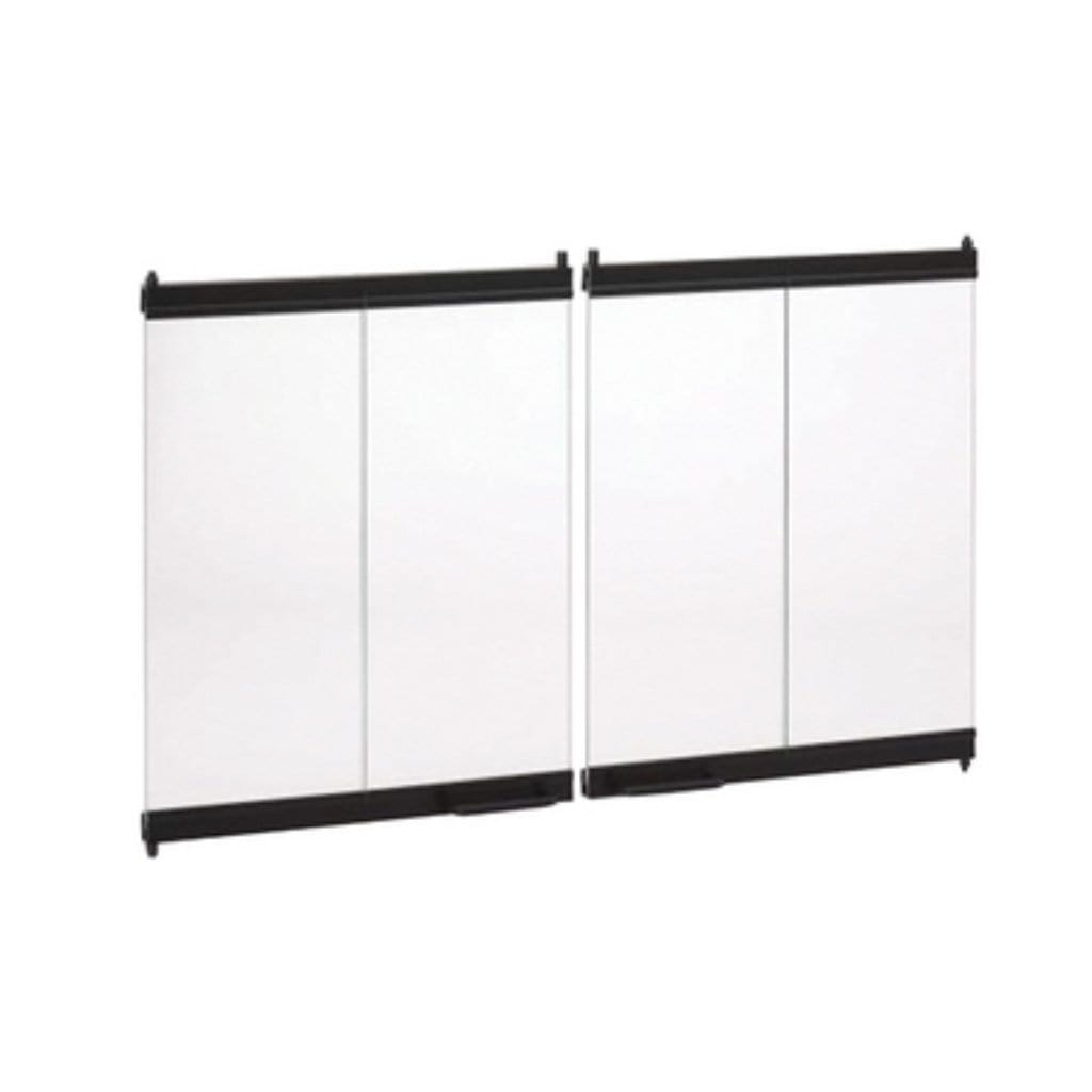 Superior 36" Black Outdoor Bi-Fold Glass Door for WRE3036 Wood Burning Fireplace