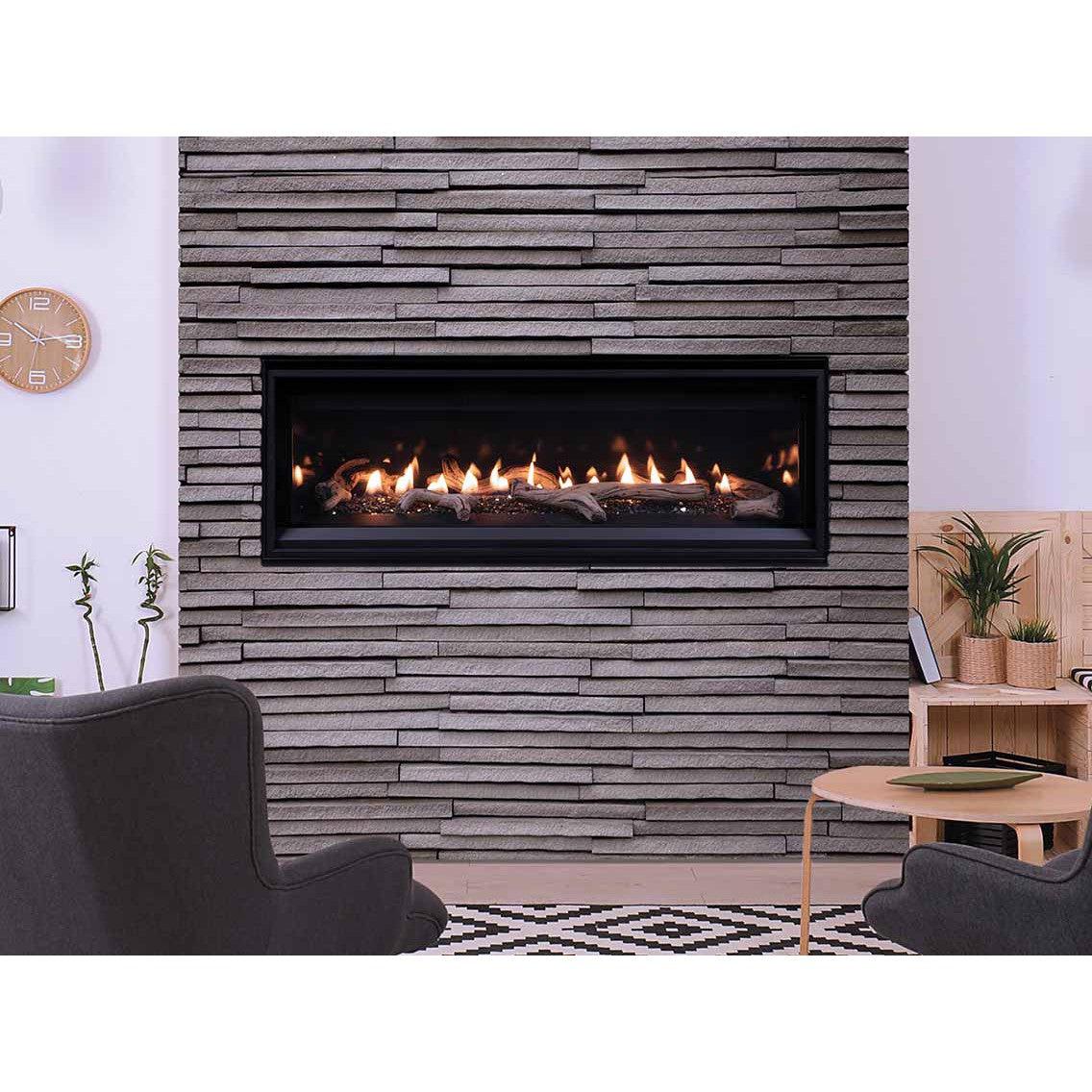 Superior DRL2045 45" Linear Contemporary Direct Vent Natural Gas Fireplace With Electronic Ignition