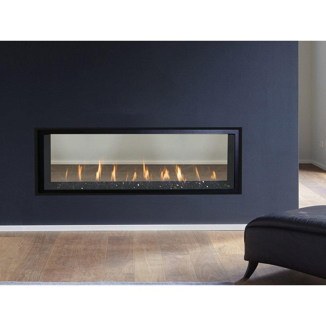 Superior DRL4060 60" Linear Contemporary Direct Vent Natural Gas Fireplace With Electronic Ignition