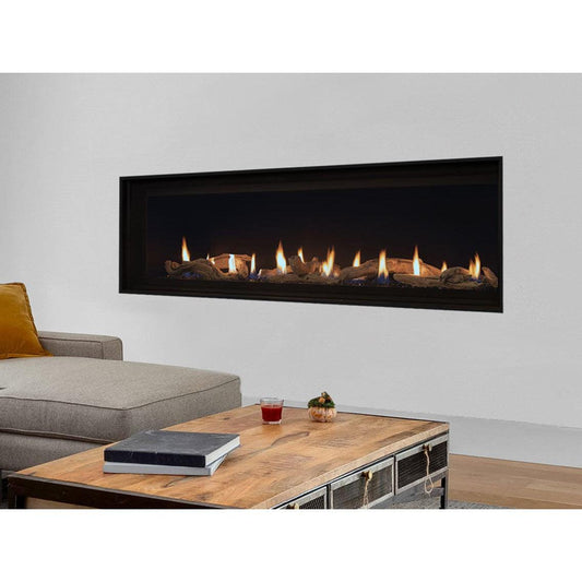 Superior DRL4072 72" Linear Contemporary Direct Vent Natural Gas Fireplace With Electronic Ignition