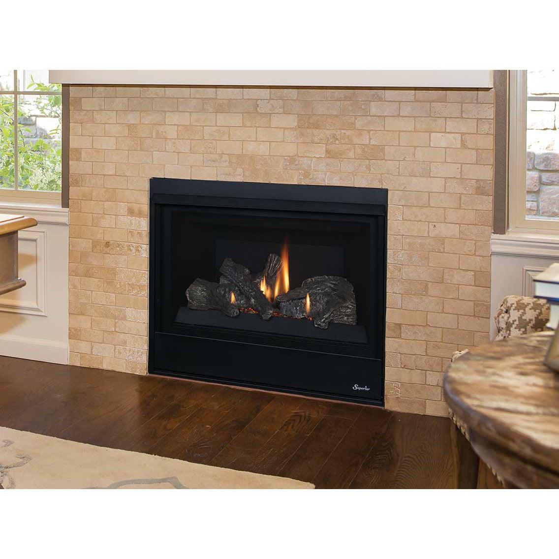 Superior DRT2033 33" Traditional Direct Rear Vent Propane Gas Fireplace With Electronic Ignition