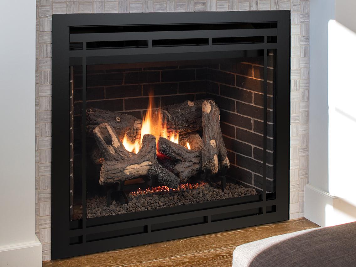 Superior DRT4245 45" Mid-Size Traditional Top Direct Vent Natural Gas Fireplace With Electronic Ignition