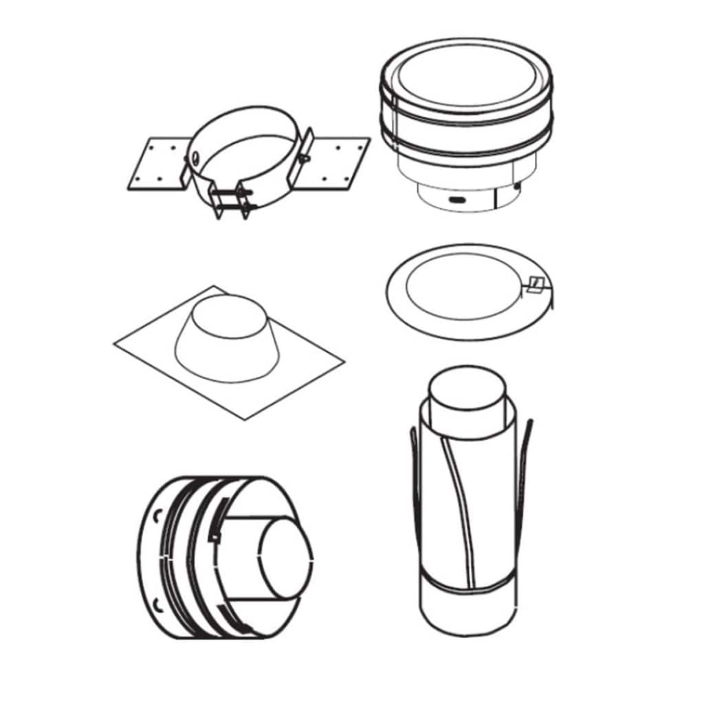 Superior Flat to 6/12 Vertical Termination for Secure Flex Flexible Vent System