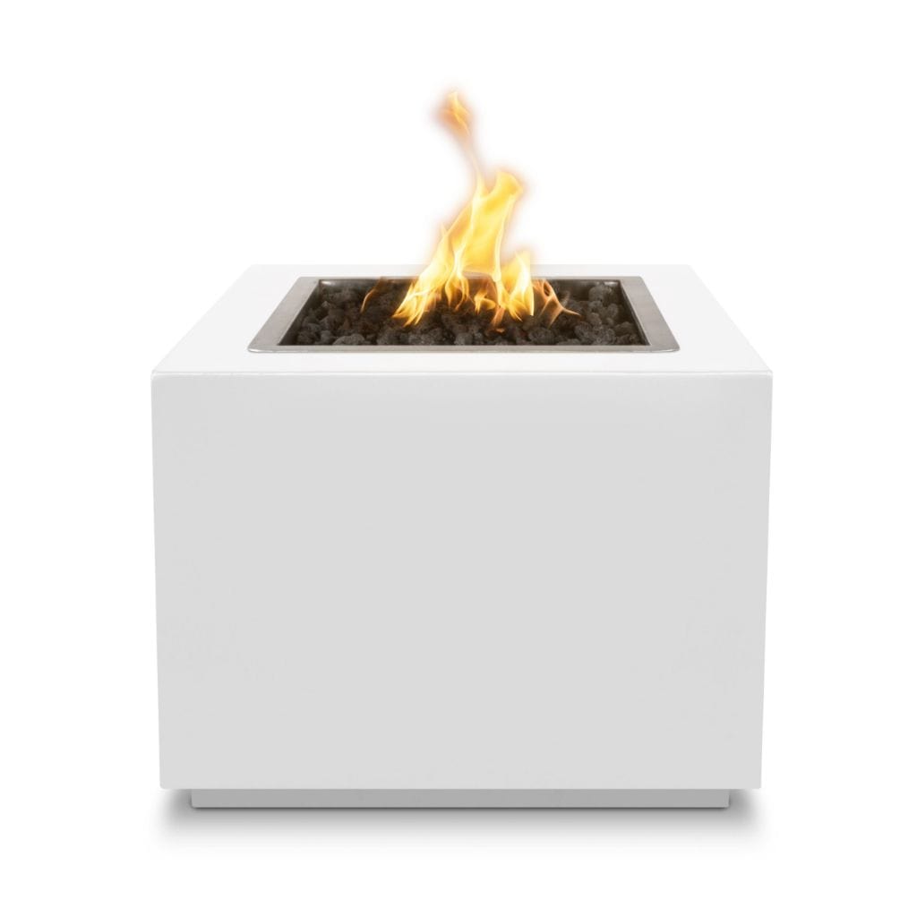 The Outdoor Plus 30" Forma Powder Coated Steel Square Fire Pit Table