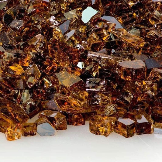 10 lbs. 1/2" Reflective Fire Glass Media