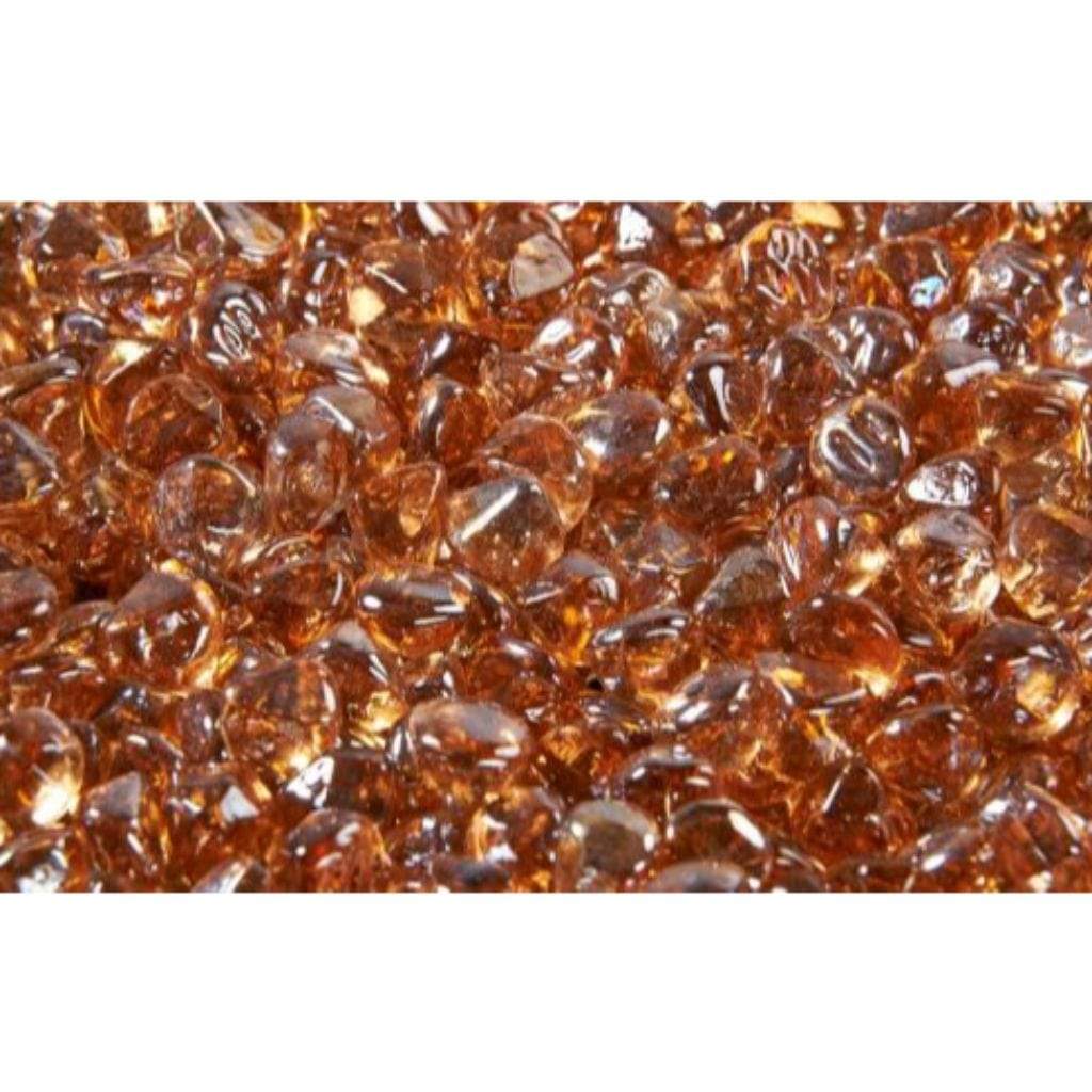 10 lbs. Reflective Large Tempered Diamonds Fireglass Media