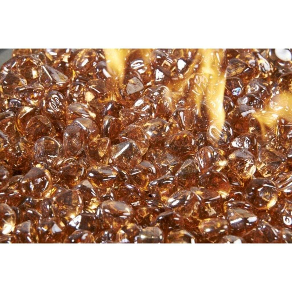 10 lbs. Reflective Large Tempered Diamonds Fireglass Media