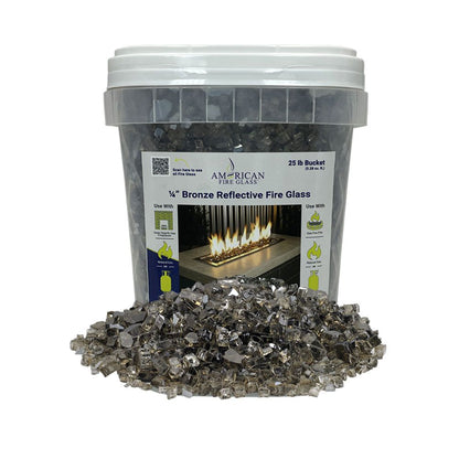 110 lb. Package of Bronze Reflective Fyre Glass Media