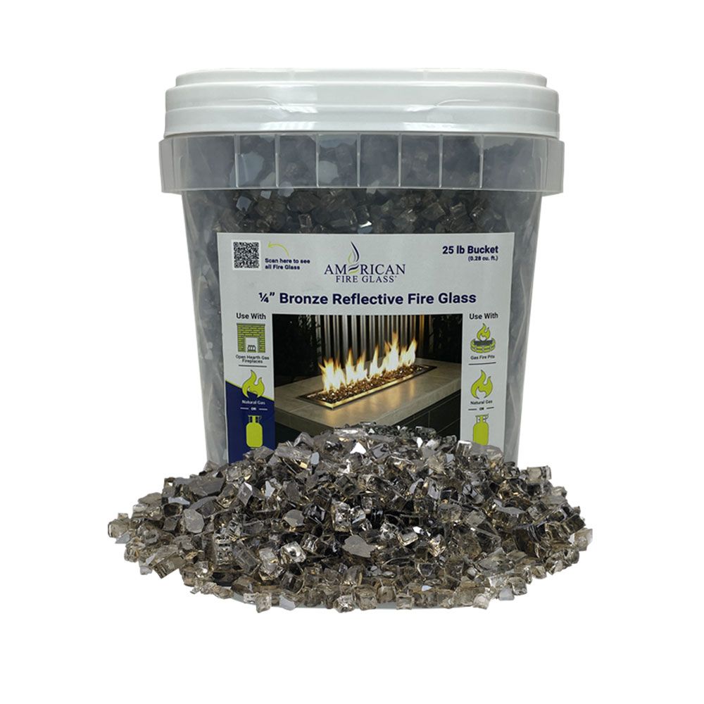 110 lb. Package of Bronze Reflective Fyre Glass Media