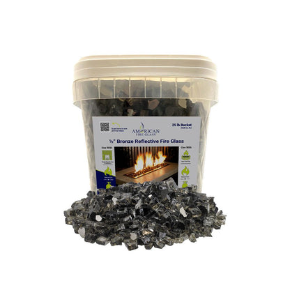 110 lb. Package of Bronze Reflective Fyre Glass Media
