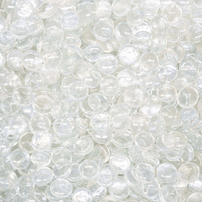 125 lbs. Reflective Fire Glass Pebbles/Gems