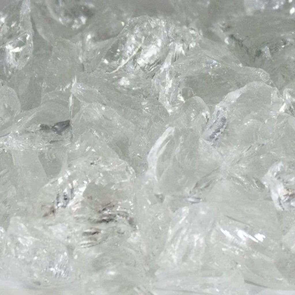 130 Lbs. Broken Large Reflective Fire Glass