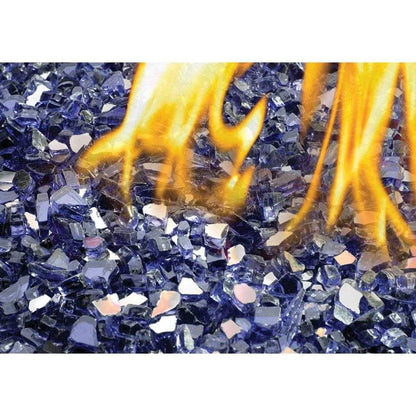 15 lb. Reflective Crushed Glass Ember Decorative Media Kit