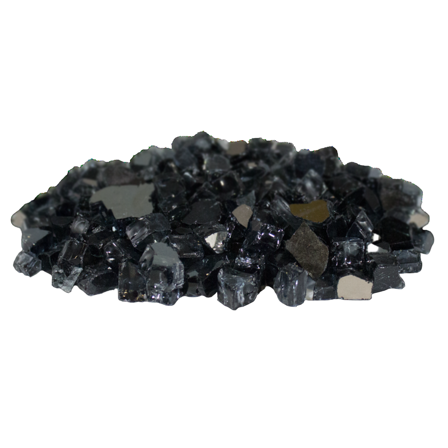 21 Lbs. Onyx Reflective Crushed Fire Glass Media