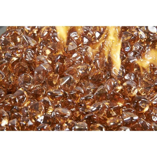 20 lbs. Reflective Large Tempered Diamonds Fireglass Media