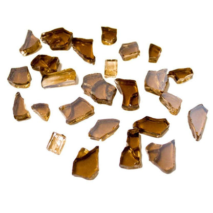 20 lbs. Reflective Fire Glass