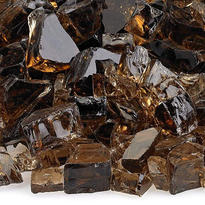 200 Lbs. Broken Large Reflective Fire Glass